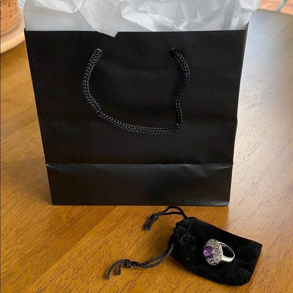 Amethyst and diamond ring. Perfect Christmas gift! This ring is brand new!! - Picture 9 of 10